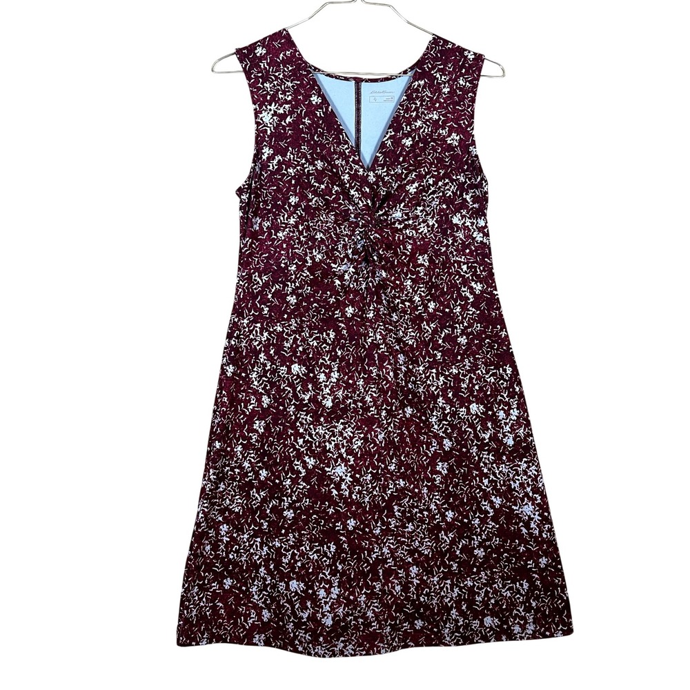 Eddie Bauer Women's Floral‎ Print Twist Front Casual Dress Lightweight Size M